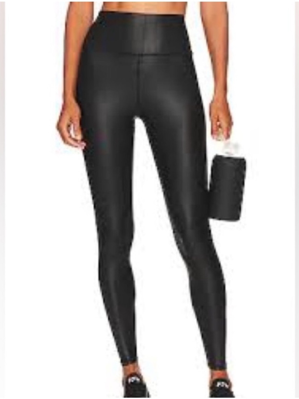 Spiritual Gangster Intent Faux Leather Leggings, S